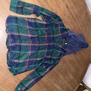 BDG Hooded Flannel